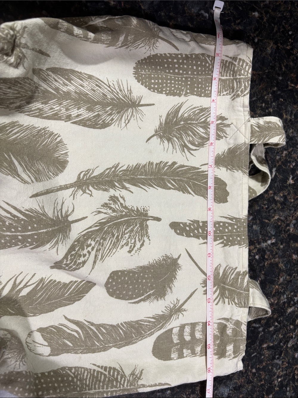 🚨 Handmade Neutral Feather-Print Canvas Tote Bag 🚨 LAST CHANCE - Picture 6 of 7